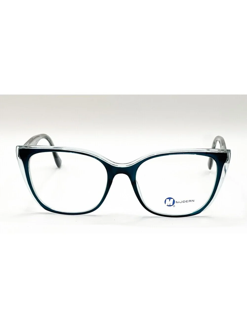 Modern Valentina Teal Crystal Cat Eye Authentic Eyeglass Frames 54-18-145